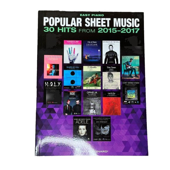 Popular Sheet Music 30 Hits from 2015-2017 Easy Piano Songbook Hal Leonard - Picture 1 of 5